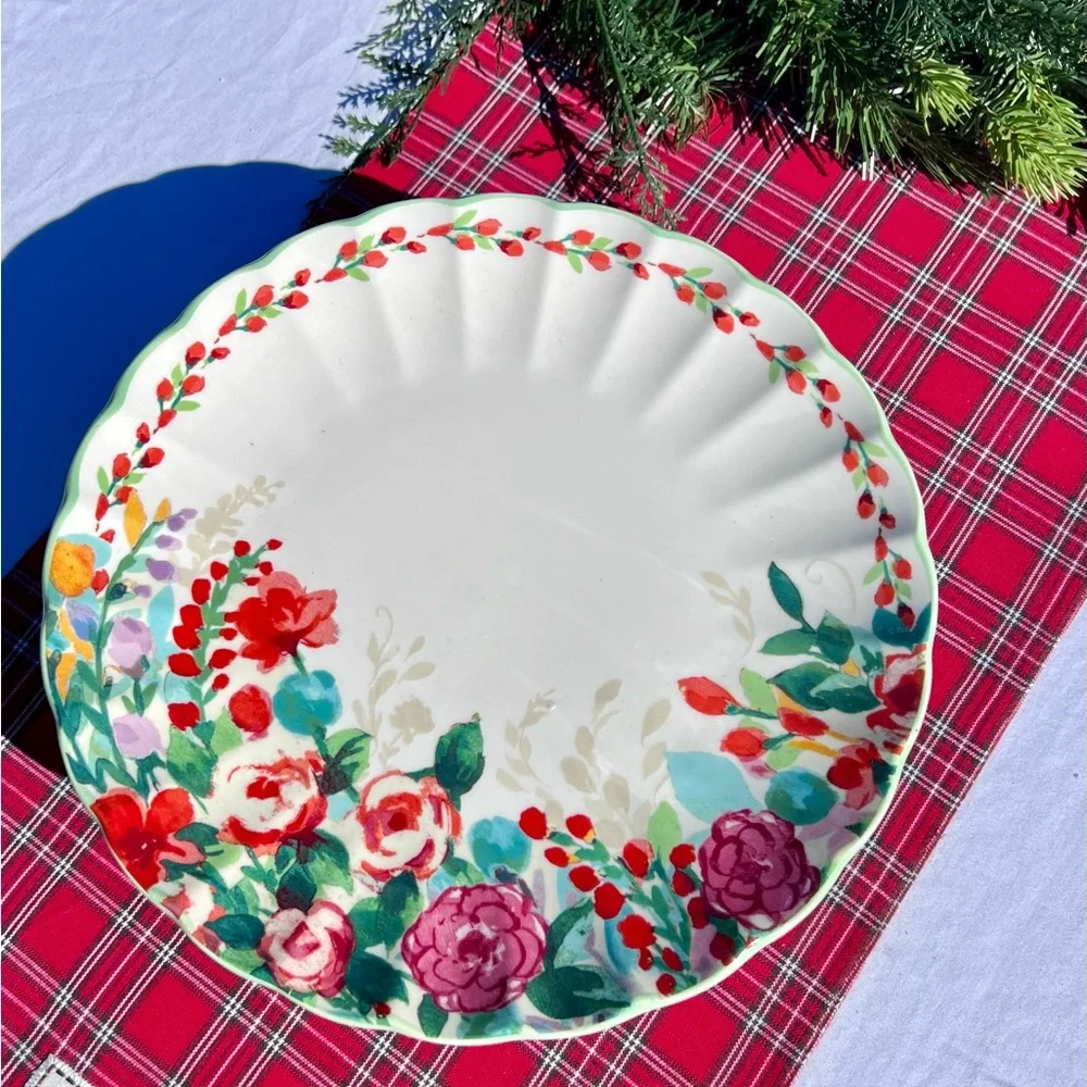 Pioneer Woman Painted Meadow Floral Flower Pattern Dinner Plate